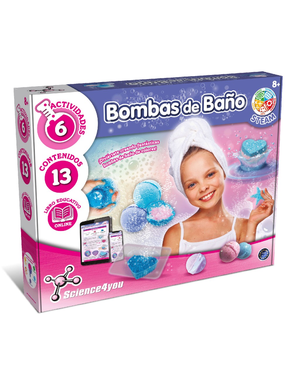  Bombas de baño para niños con juguetes en el interior, paquete  de 12 bolas de baño de burbujas gaseosas, aceite esencial vegano, bombas de  baño, kit de bolas de baño para
